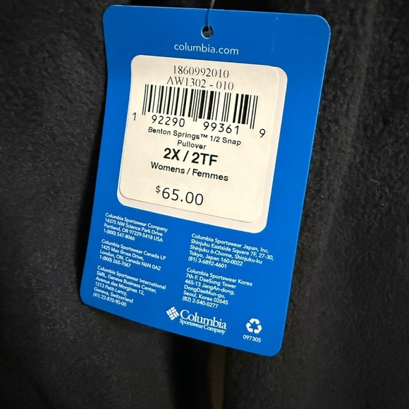 Columbia Sportswear Company Women’s Black Half Snap Fleece Jacket - Picture 4 of 4